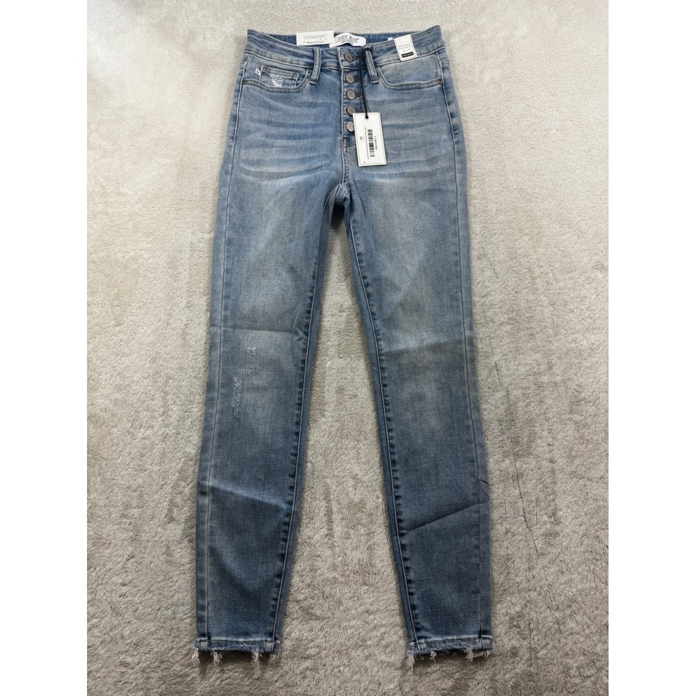 Judy Blue Womens Skinny‎ High Waist JB88279 Light Blue Jeans 1/25 Meas: 25x27